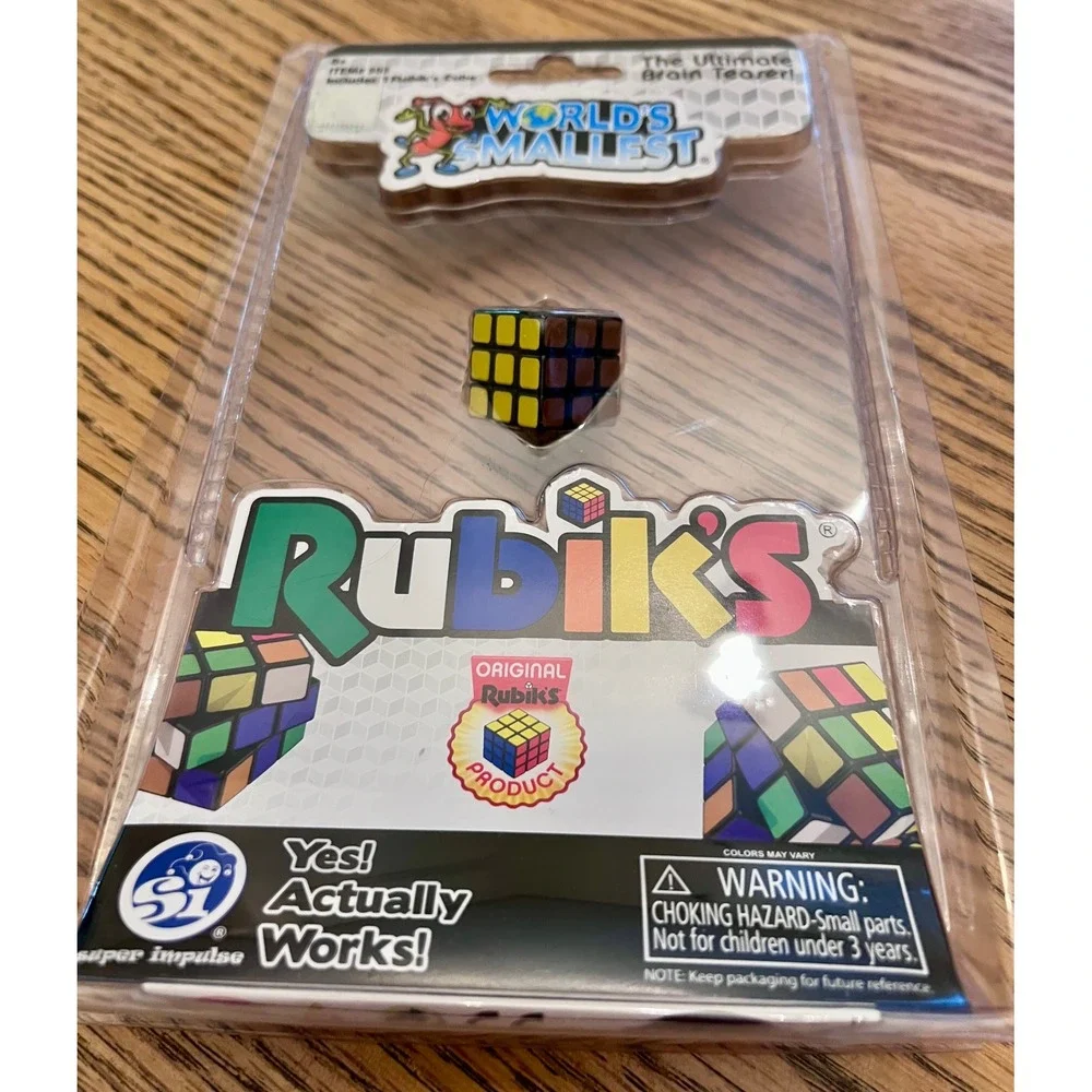 Super‎ Impulse World's Smallest Rubik's Cube Miniature Functional Puzzle Toy 503